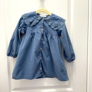 Toddler girl Zara velvety dress